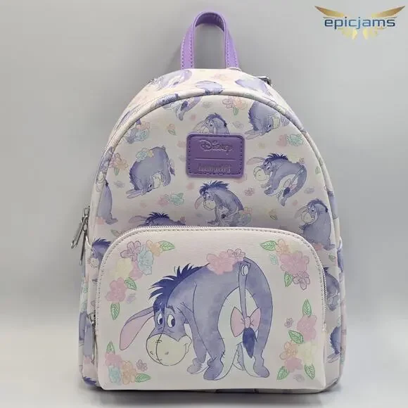 Loungefly Disney Winnie The Pooh Eeyore Floral Mini Backpack Set - Picture 2 of 12